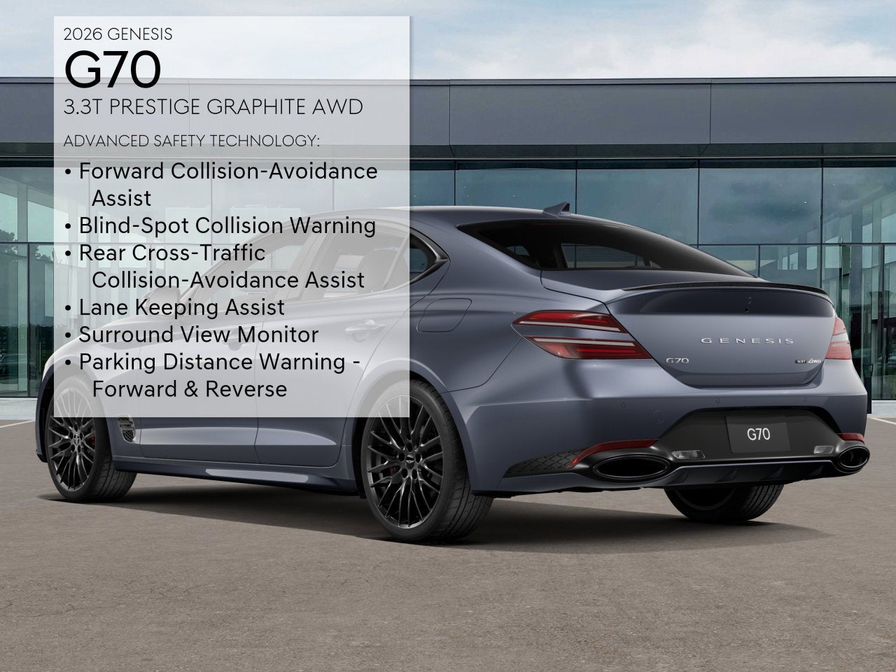 2026 Genesis G70 3.3T PRESTIGE GRAPHITE