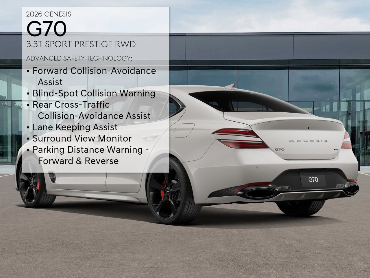 2026 Genesis G70 3.3T SPORT PRESTIGE