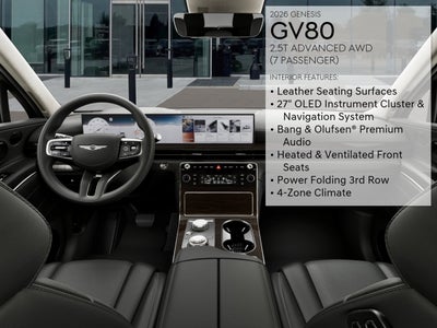 2026 Genesis GV80 2.5T Advanced