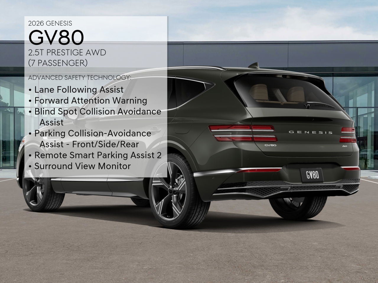 2026 Genesis GV80 2.5T PRESTIGE