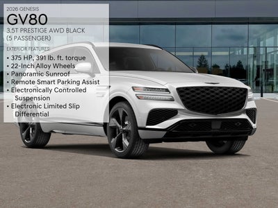 2026 Genesis GV80 3.5T PRESTIGE BLACK