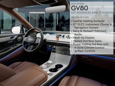 2027 Genesis GV80 3.5T ADVANCED