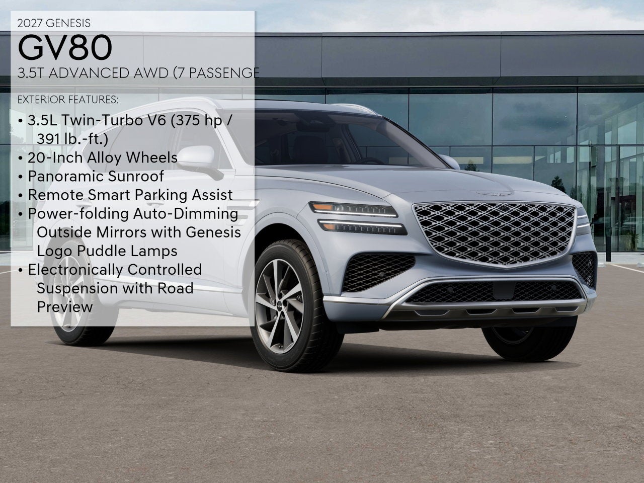 2027 Genesis GV80 3.5T ADVANCED