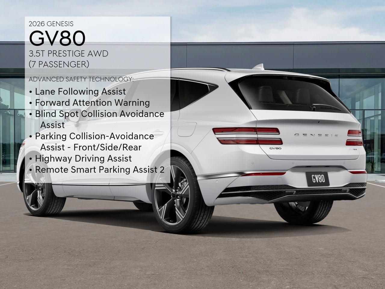 2026 Genesis GV80 3.5T PRESTIGE