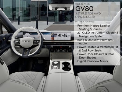 2026 Genesis GV80 3.5T Prestige