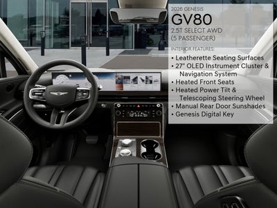 2026 Genesis GV80 2.5T Select