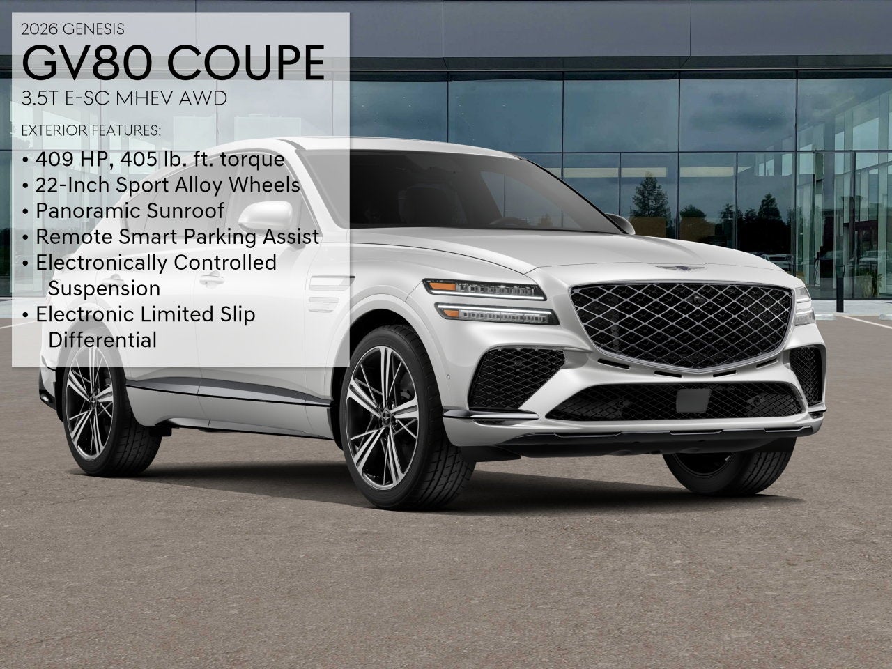 2026 Genesis GV80 Coupe 3.5T e-SC
