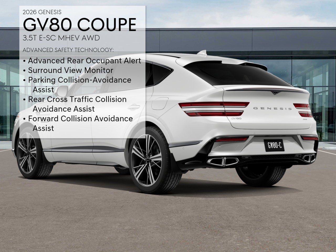 2026 Genesis GV80 Coupe 3.5T e-SC