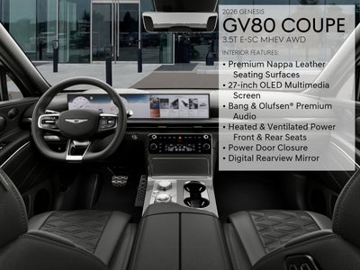 2026 Genesis GV80 Coupe 3.5T e-SC