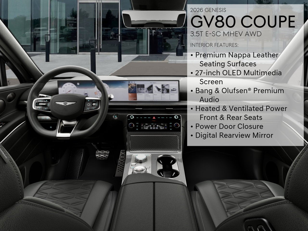 2026 Genesis GV80 Coupe 3.5T e-SC